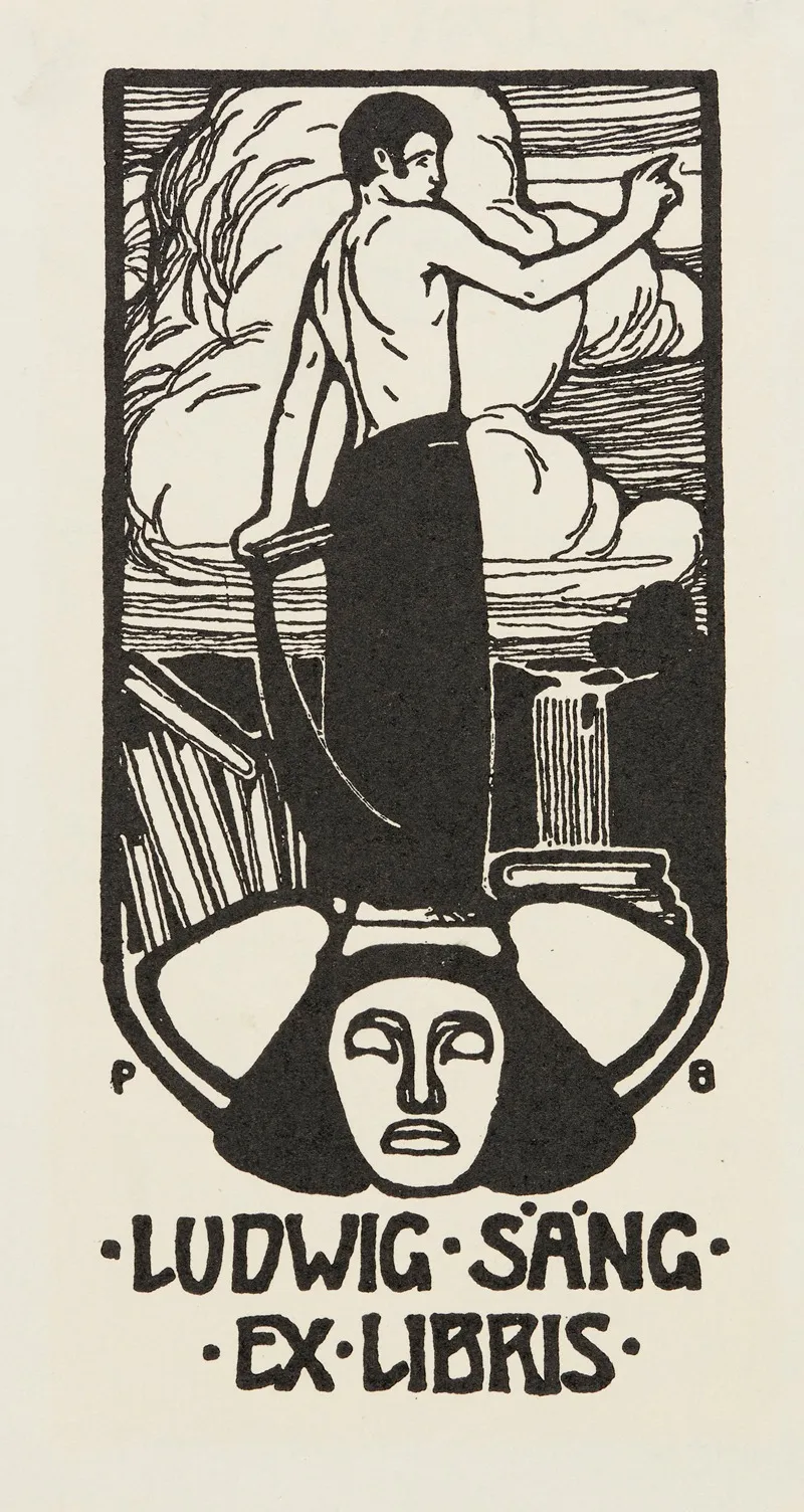 Bookplate Of Ludwig Sang