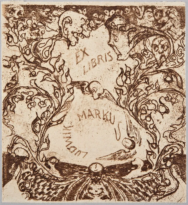 Bookplate Of Ludwik Markus