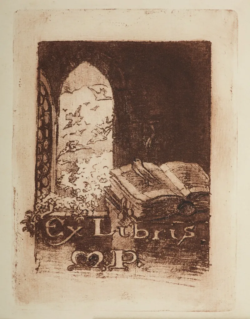 Bookplate Of Maria Pilatowa Wall Art by Władysław Witwicki - High-Resolution Digital Print