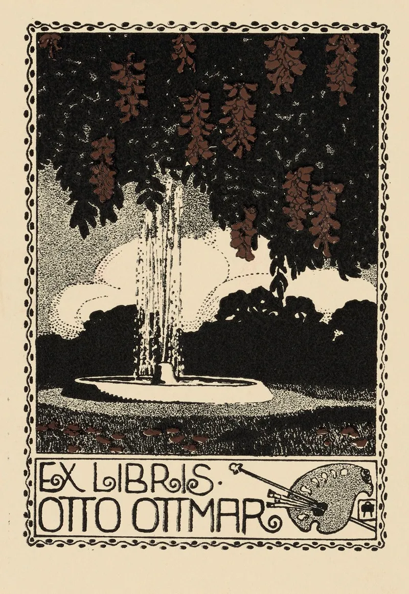 Bookplate Of Otto Ottmar