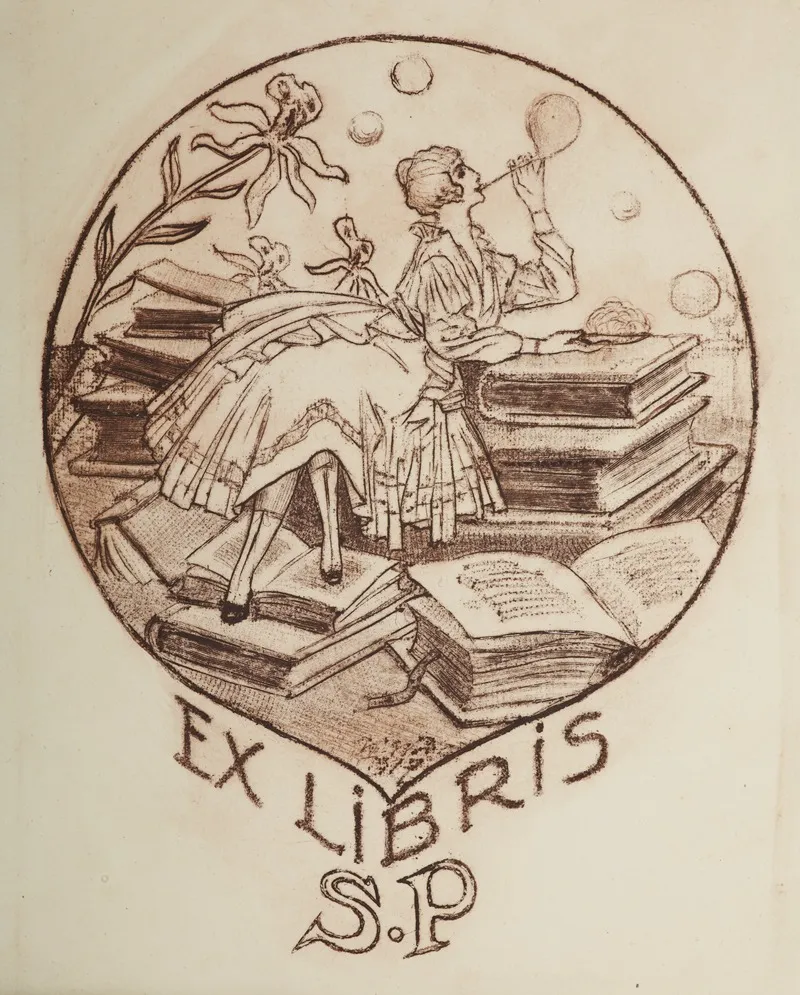 Bookplate Of Stanislaw Pilat Wall Art by Władysław Witwicki - High-Resolution Digital Print