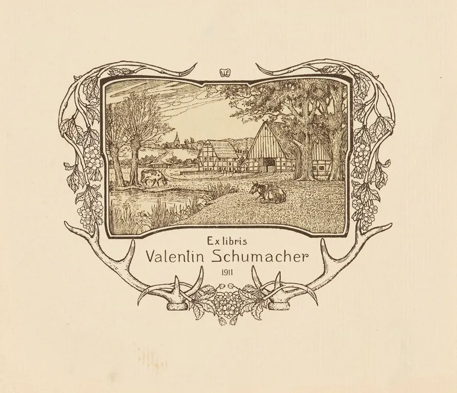 Bookplate Of Valentin Schumacher 2