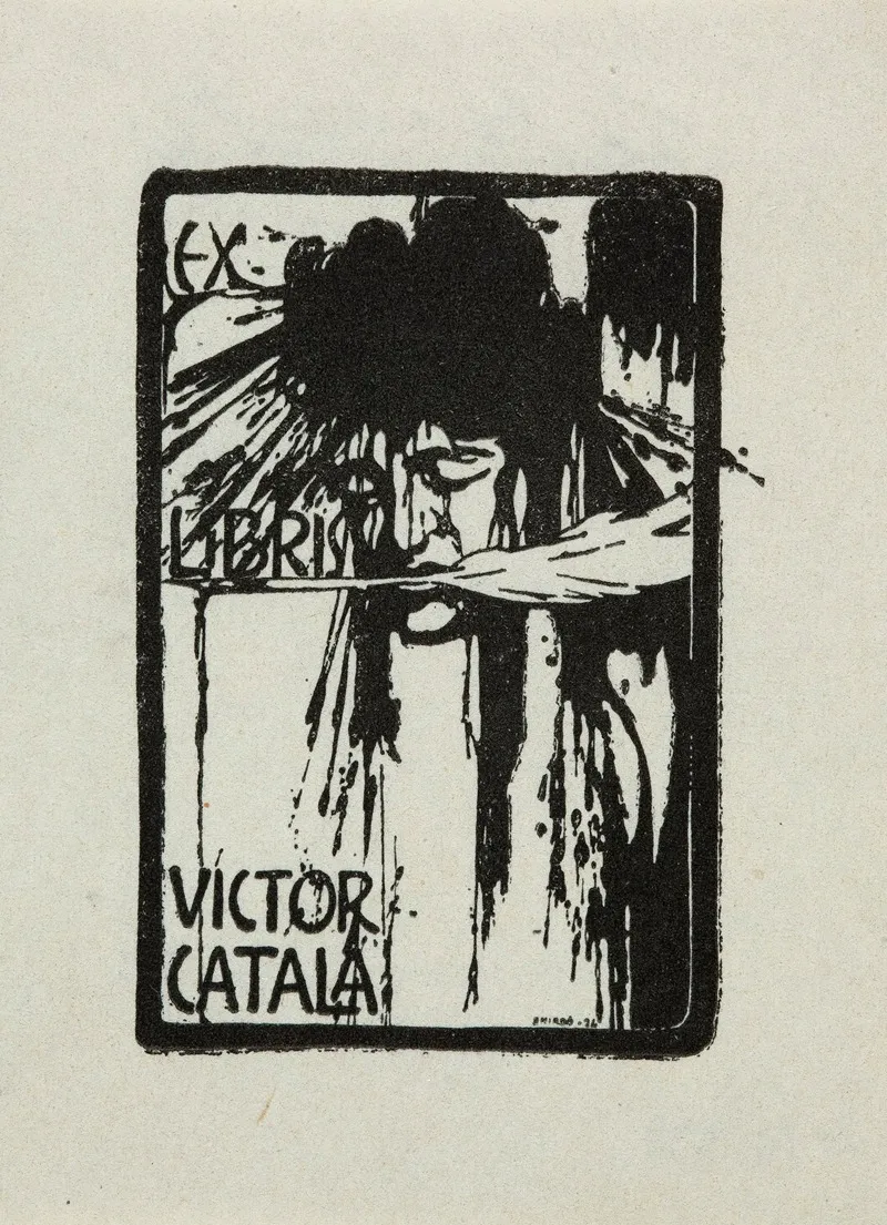 Bookplate Of Victor Catala Wall Art by José Triadó - High-Resolution Digital Print
