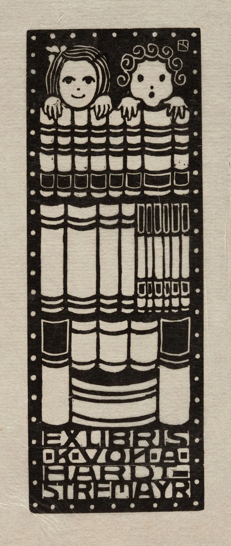 Bookplate Of Von K A Hardt Stremayr Wall Art by Marianne Saxl-Deutsch - High-Resolution Digital Print