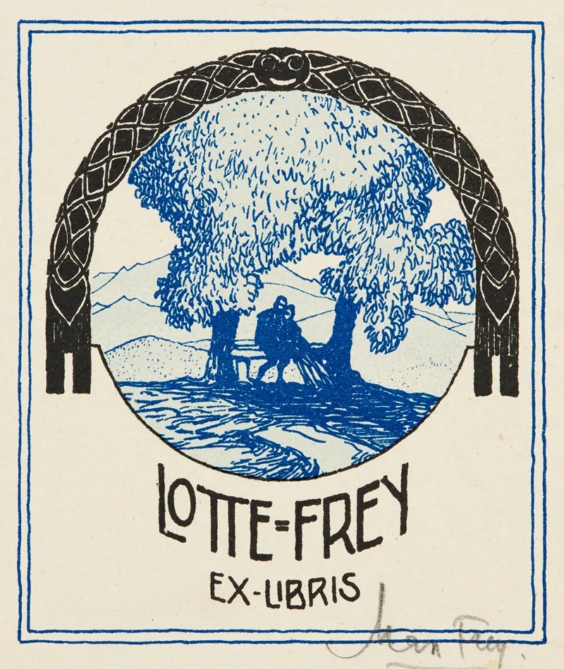 Bookplate Of Walter Berblinger