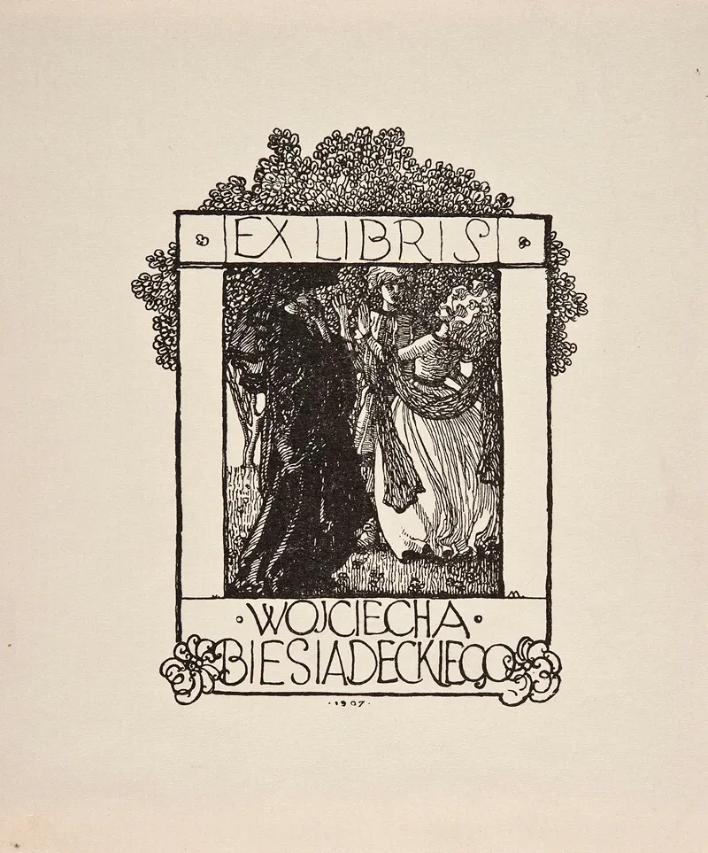 Bookplate Of Wojciech Biesiadecki