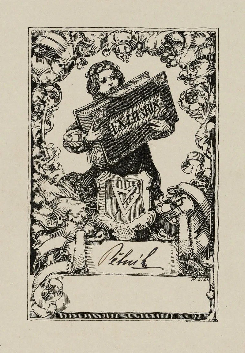 Bookplate Wall Art by Jano Köhler - High-Resolution Digital Print