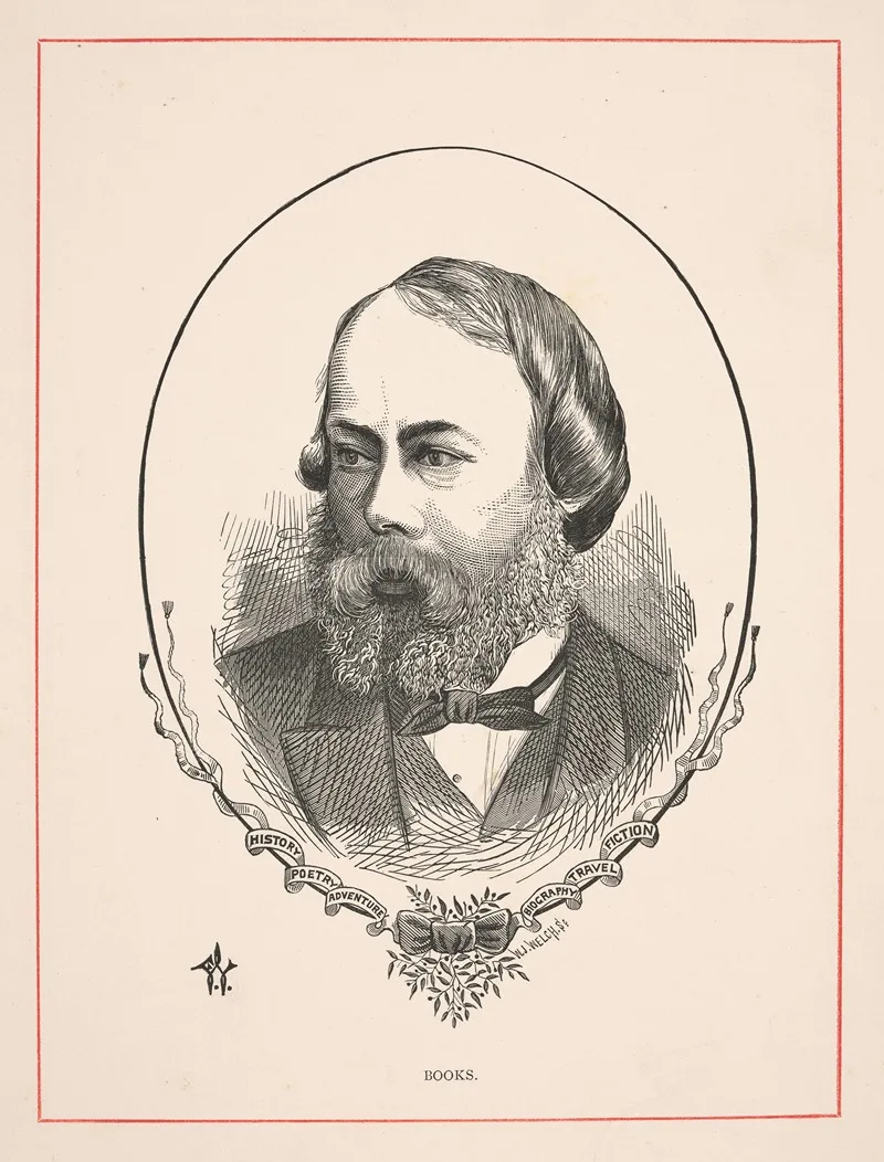 Books Charles Mudie Wall Art by Frederick Waddy - High-Resolution Digital Print