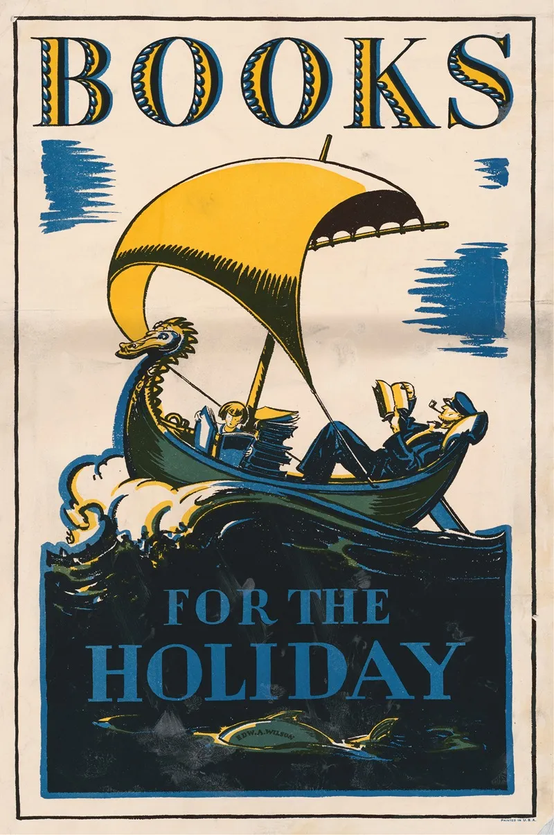Books For The Holiday Wall Art by Edward Arthur Wilson - High-Resolution Digital Print