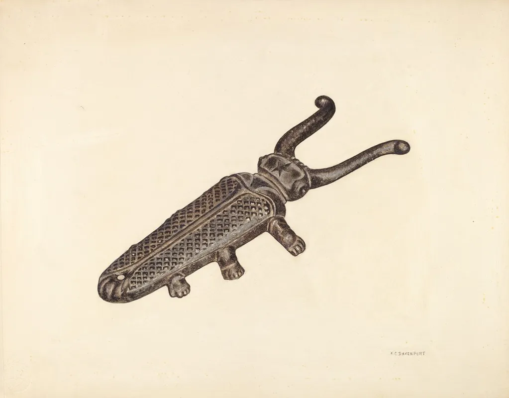 Bootjack 13 Wall Art by F.C. Davenport - High-Resolution Digital Print