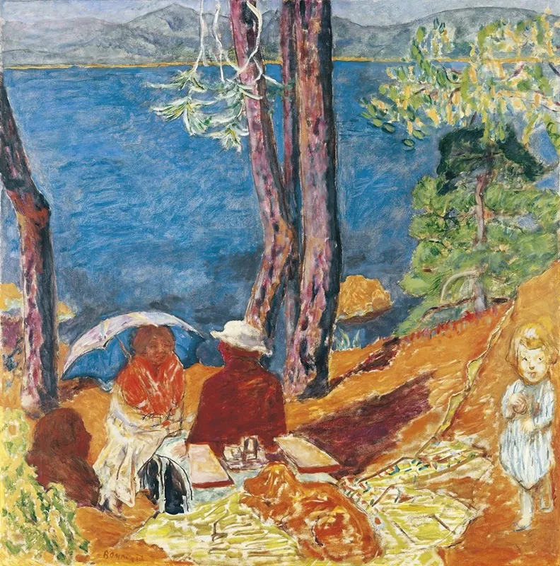 Bord De Mer Sous Les Pins Wall Art by Pierre Bonnard - High-Resolution Digital Print