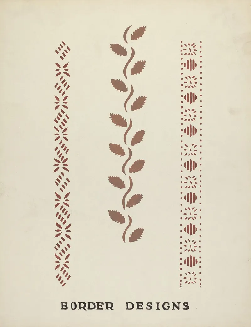 Border Designs From Proposed Portfolio Maine Wall Stencils
