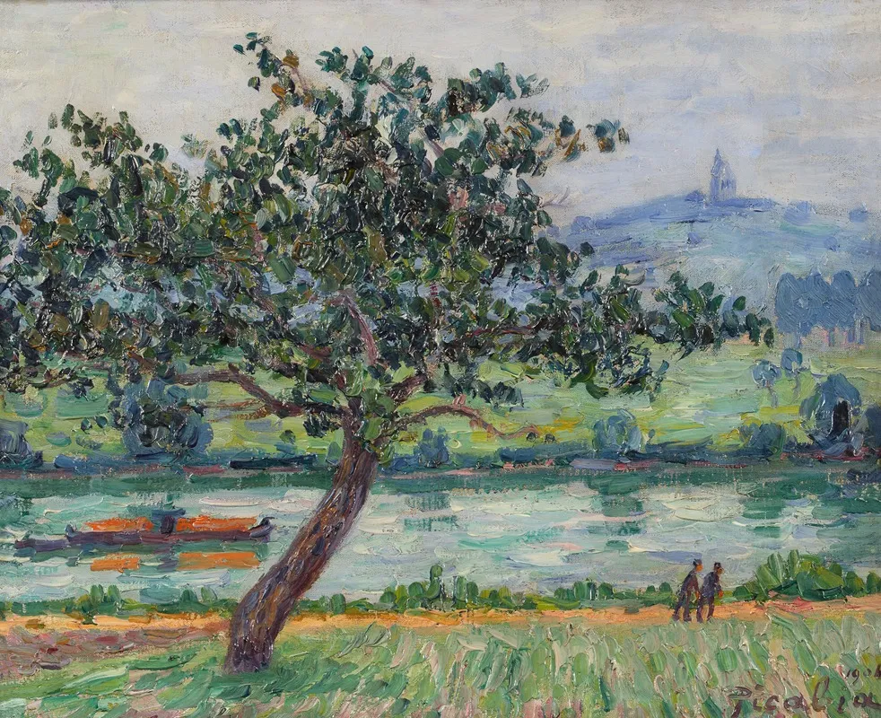 Bords De Loire St Julien Sur Loire Wall Art by Francis Picabia - High-Resolution Digital Print