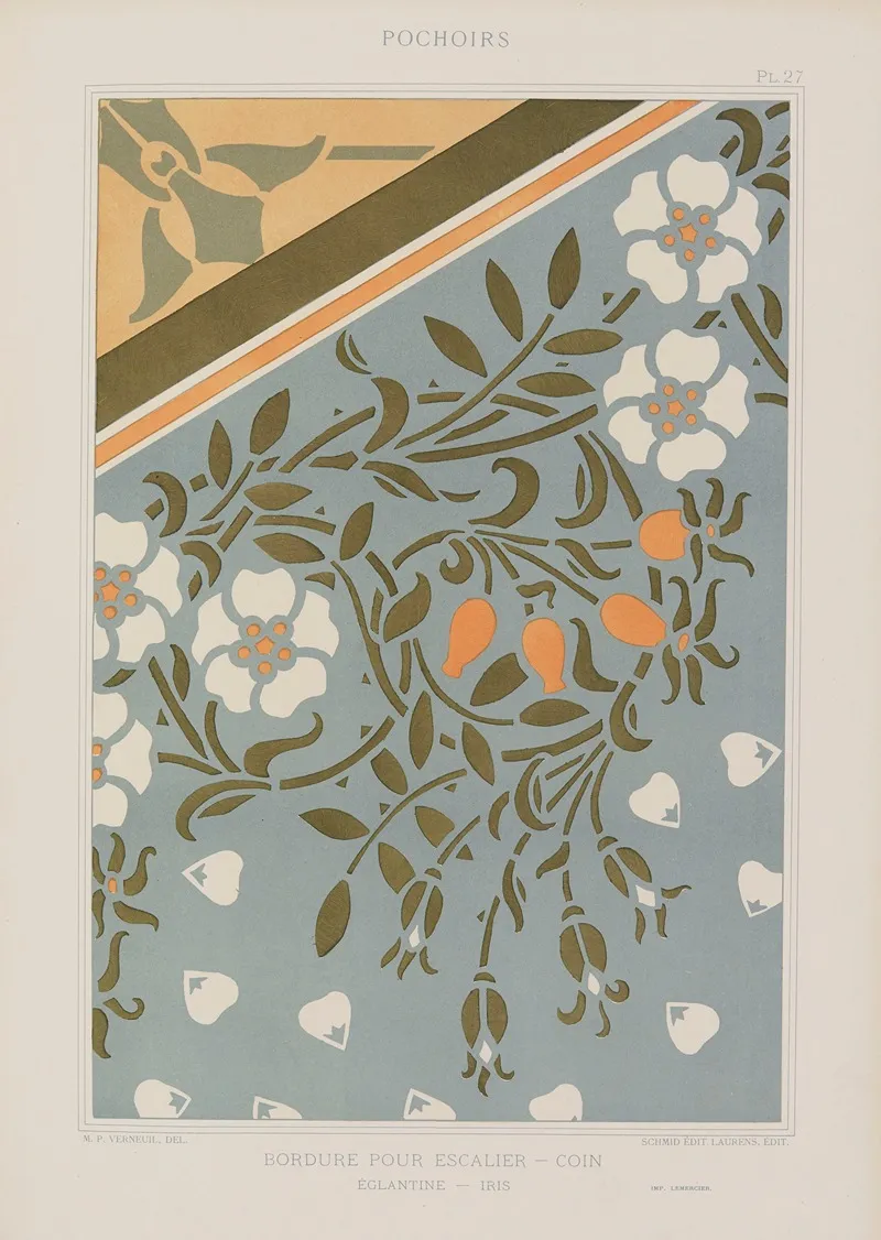 Bordure Pour Escalier Coin Eglantine Iris