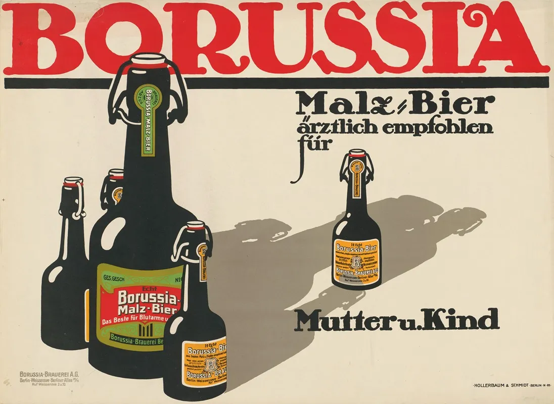 Borussia Malzbier Wall Art by Hollerbaum &amp; Schmidt - High-Resolution Digital Print