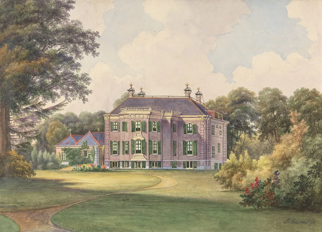 Boschbeek Bosbeek En Groenendaal Nabig Heernstede Later View Wall Art by Gerrit Jan Schouten - High-Resolution Digital Print