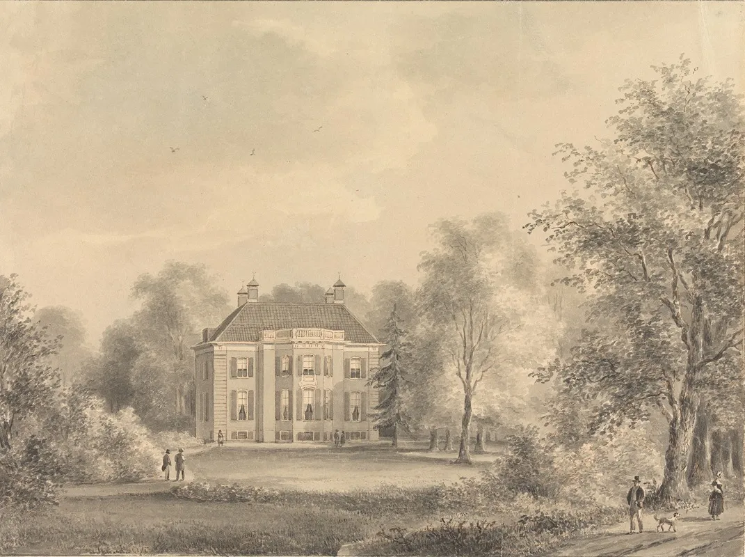 Boschbeek Osbeek En Groenendall Nabig Heernstede Wall Art by Gerrit Jan Schouten - High-Resolution Digital Print