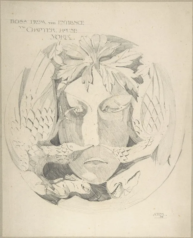 Boss From Chapter House York Wall Art by Eleanor Mercer - High-Resolution Digital Print