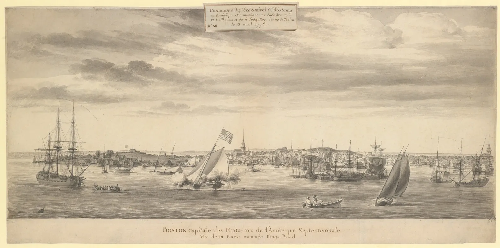 Boston Harbor 4 Wall Art by Pierre Ozanne - High-Resolution Digital Print