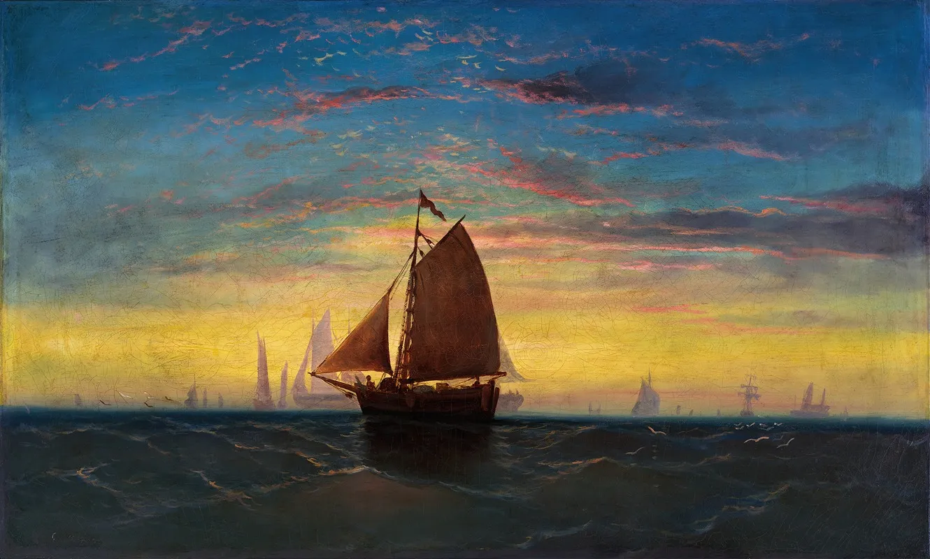 Boston Harbor Wall Art by Charles Manger - High-Resolution Digital Print