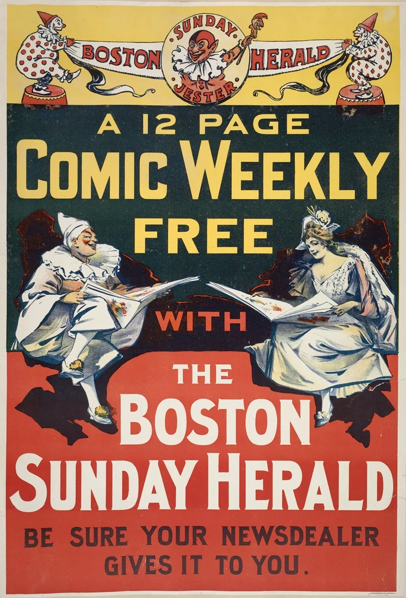 Boston Herald Sunday Jester Wall Art by Anonymous - High-Resolution Digital Print