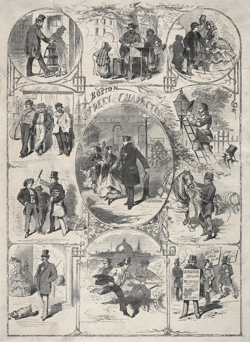 Boston Street Characters Wall Art by Winslow Homer - High-Resolution Digital Print