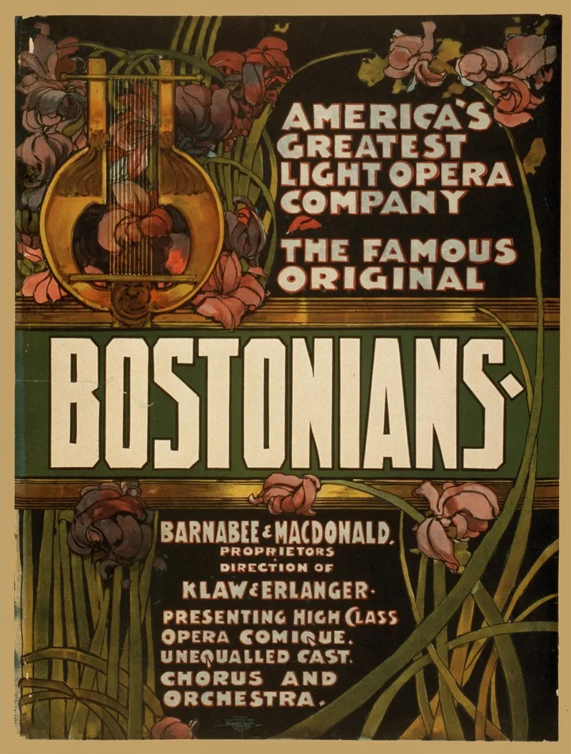 Bostonians Wall Art by Courier Litho. Co. - High-Resolution Digital Print