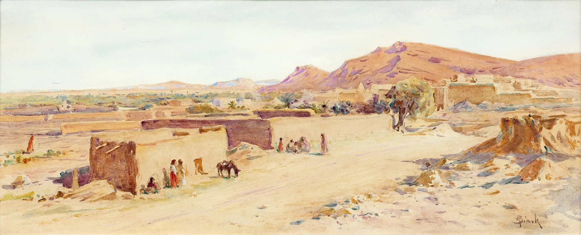 Bou Saada Wall Art by Alphonse Birck - High-Resolution Digital Print