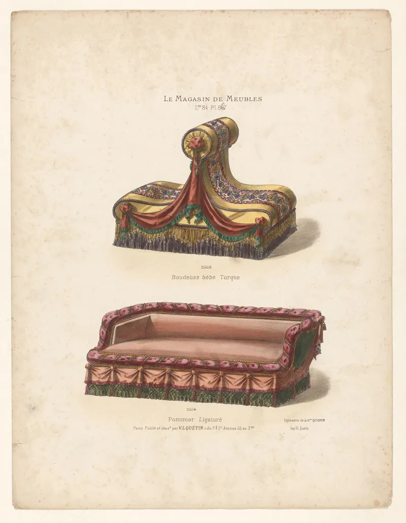 Boudeuse Bebe Turque Pommier Ligature Wall Art by Victor Léon Michel Quétin - High-Resolution Digital Print