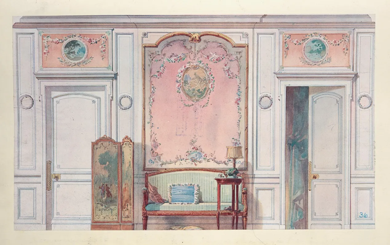 Boudoir Cabinet De Toilette Louis Xvi