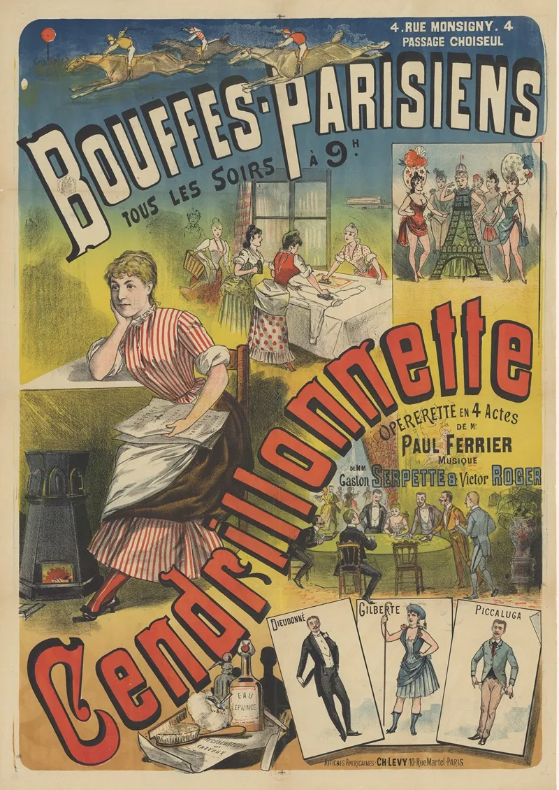 Bouffes Parisiens Cendrillonnette Operette En 4 Actes