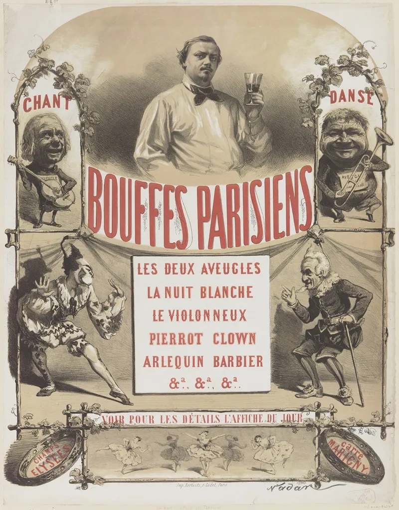 Bouffes Parisiens Wall Art by Imp. Bertauts - High-Resolution Digital Print