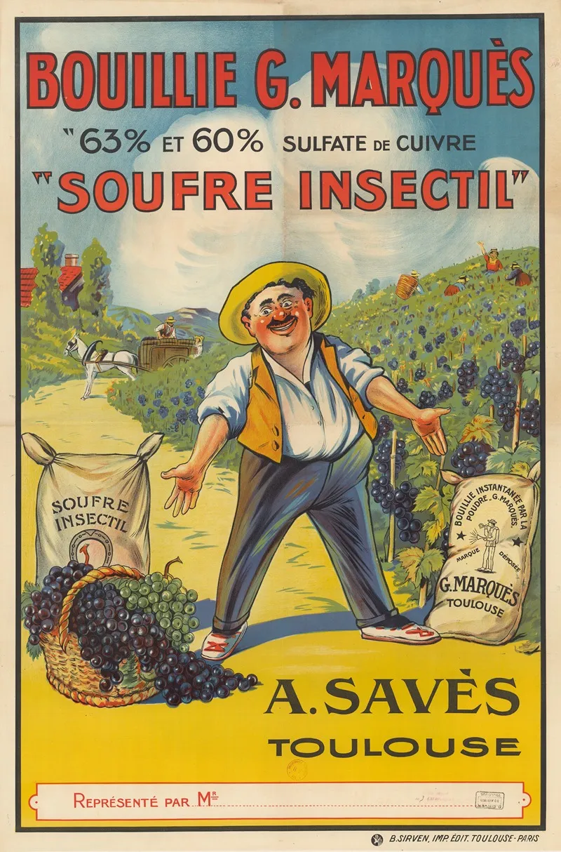 Bouillie G Marques Wall Art by Imp. B. Sirven - High-Resolution Digital Print