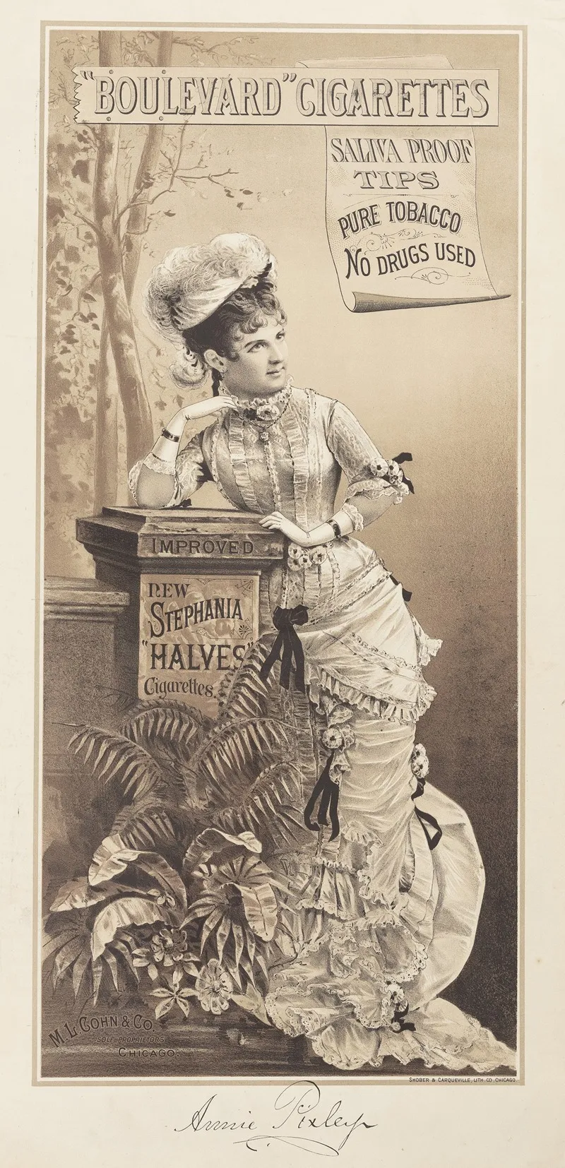 Boulevard Cigarettes Saliva Proof Tips Wall Art by Shober &amp; Carqueville - High-Resolution Digital Print