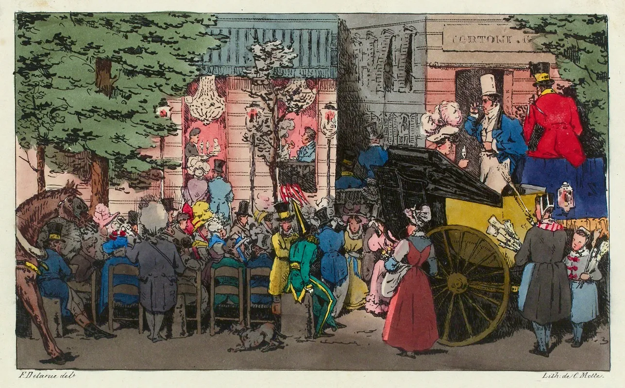 Boulevard De Gand Wall Art by Félix Fortuné Delarue - High-Resolution Digital Print