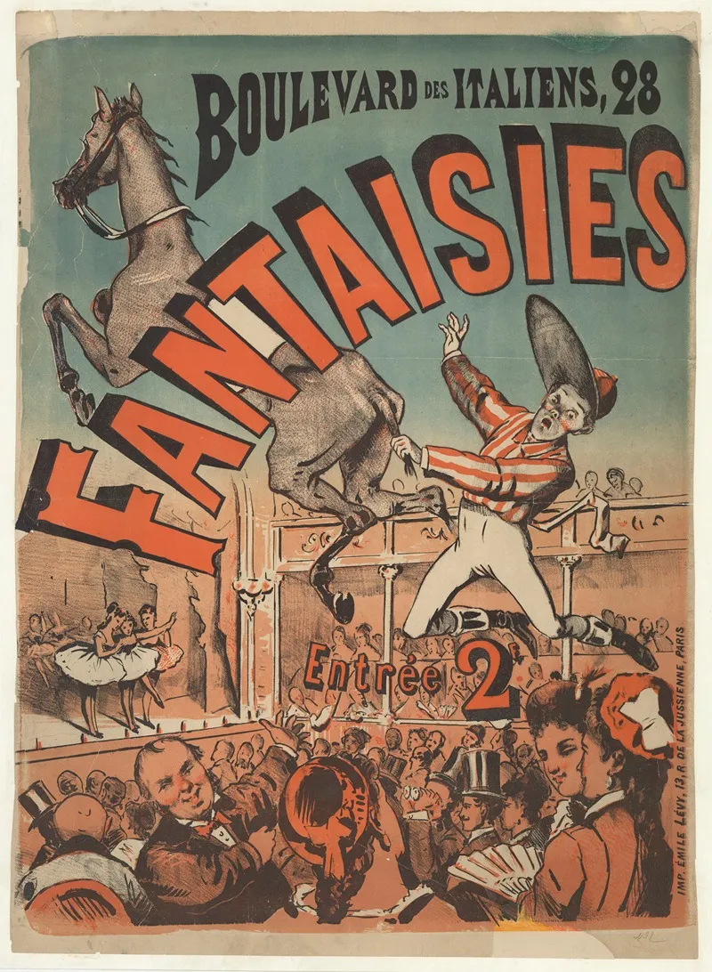 Boulevard Des Italiens 28 Fantaisies Wall Art by Imp. Emile Lévy - High-Resolution Digital Print