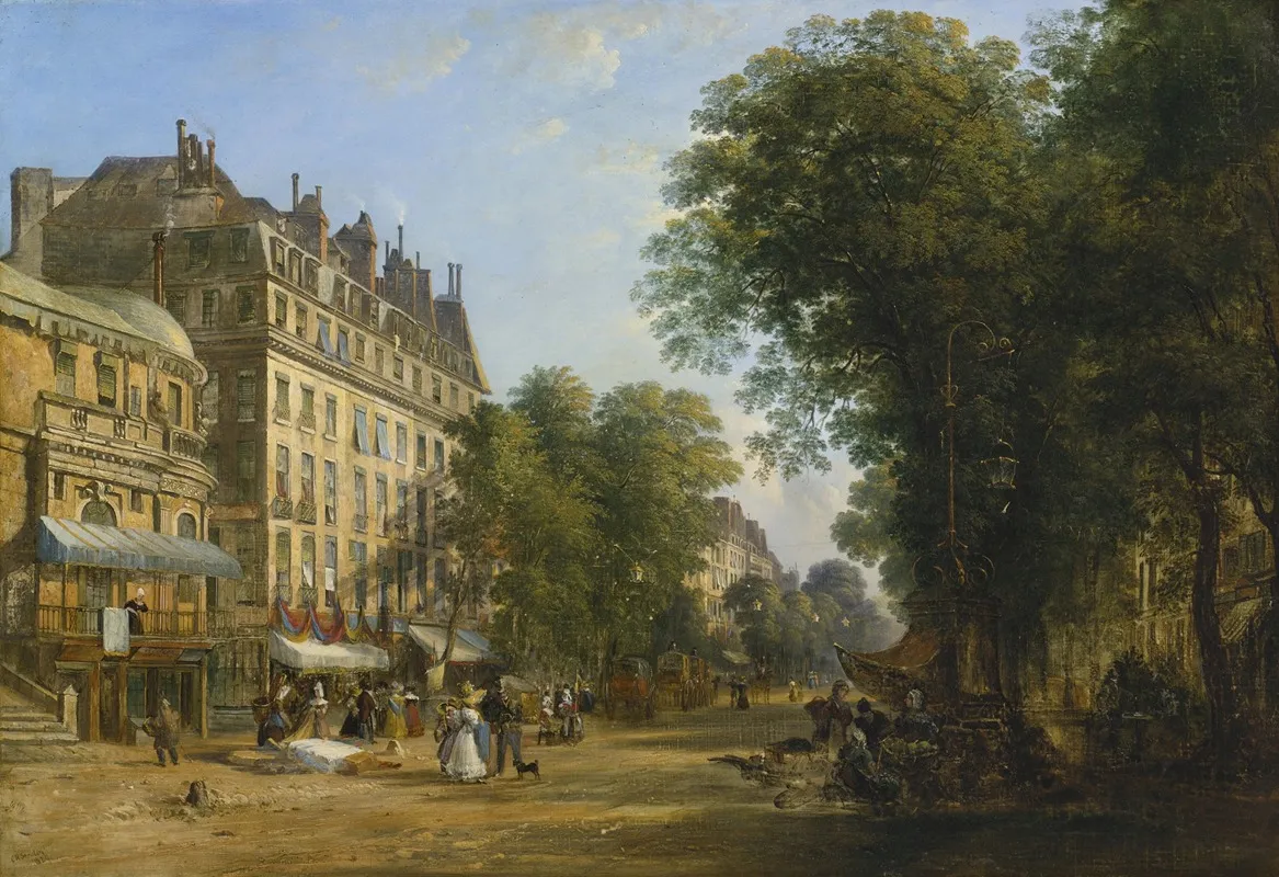 Boulevard Montmartre Wall Art by Caleb Robert Stanley - High-Resolution Digital Print