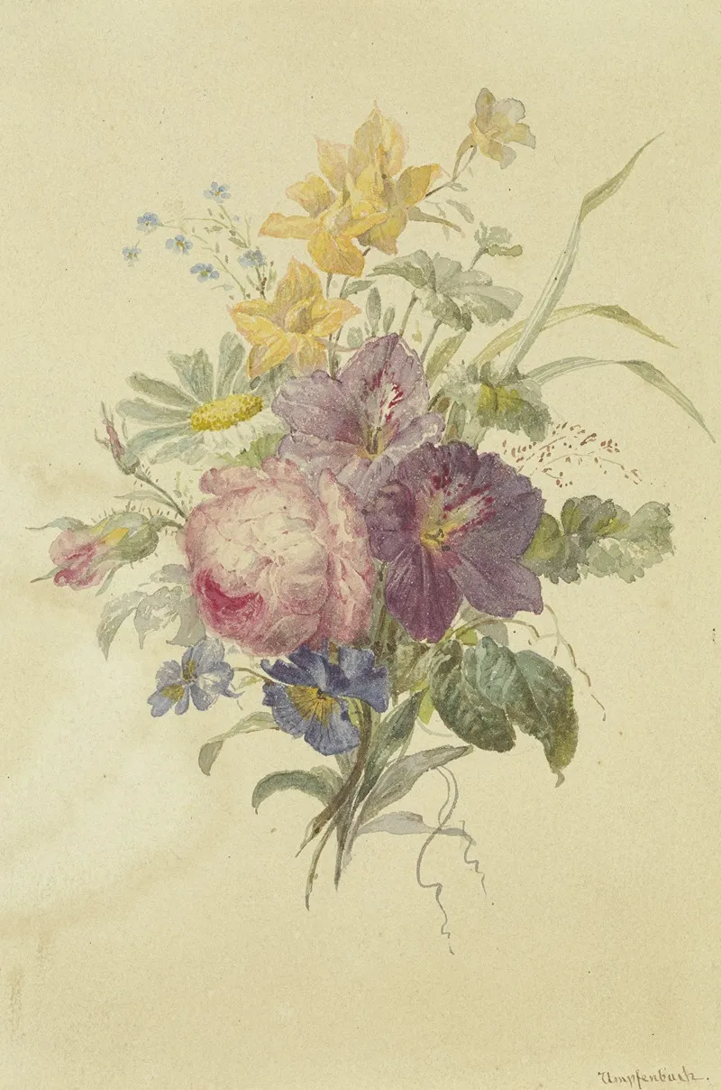 Bouquet 2 Wall Art by Anton Umpfenbach - High-Resolution Digital Print
