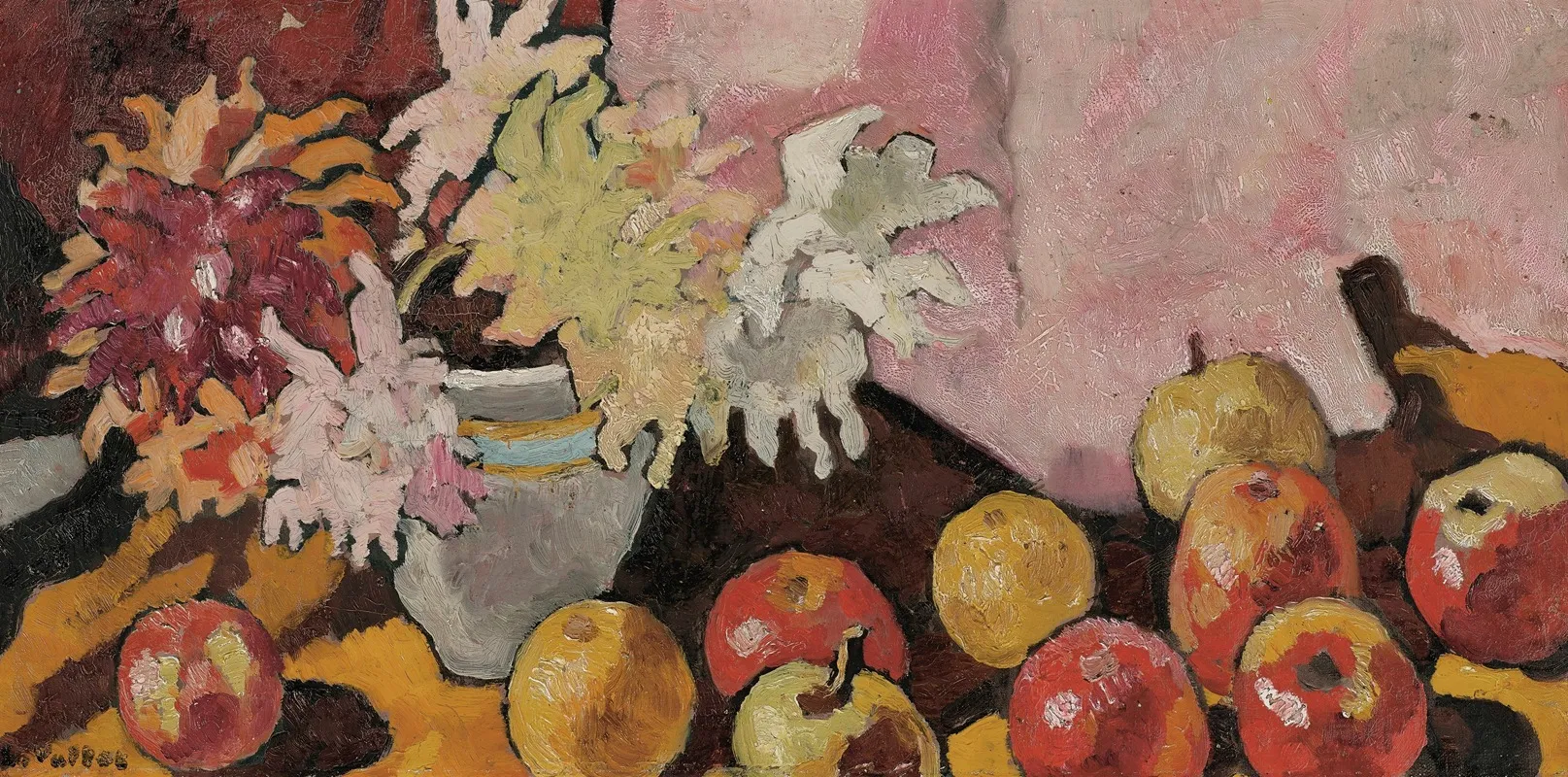 Bouquet De Dahlias Et Pommes Wall Art by Louis Valtat - High-Resolution Digital Print