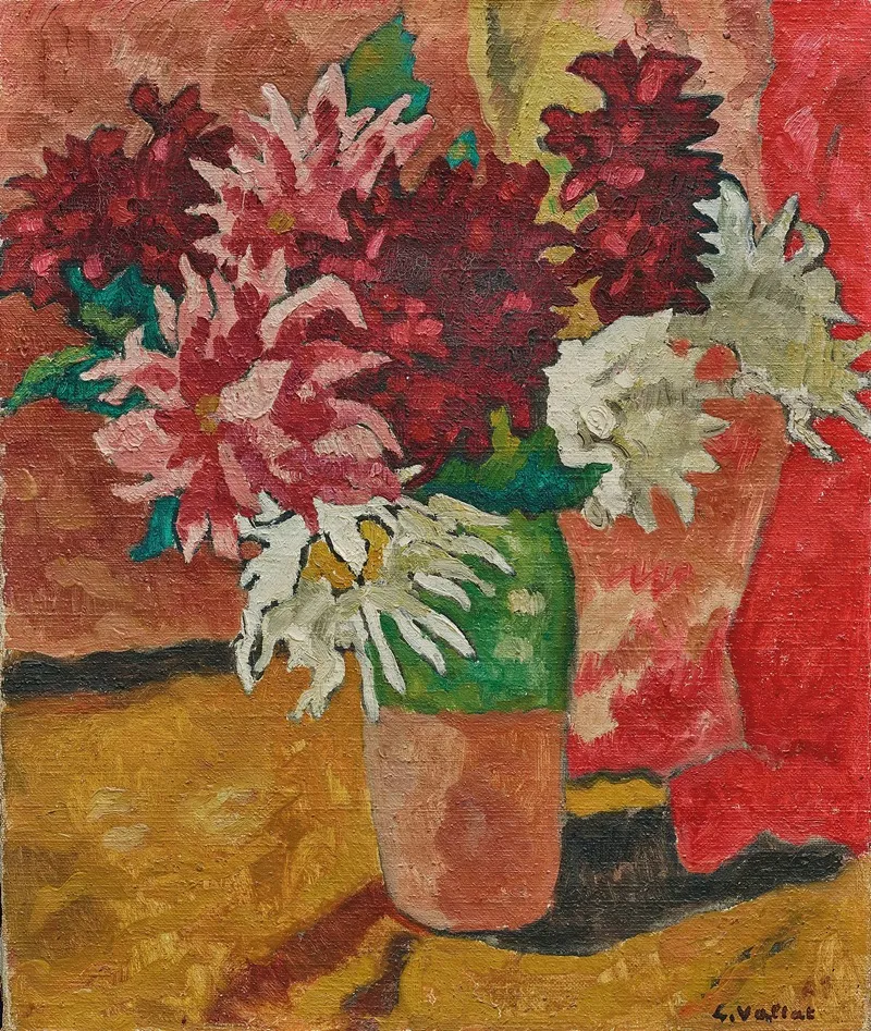 Bouquet De Dalhias Wall Art by Louis Valtat - High-Resolution Digital Print