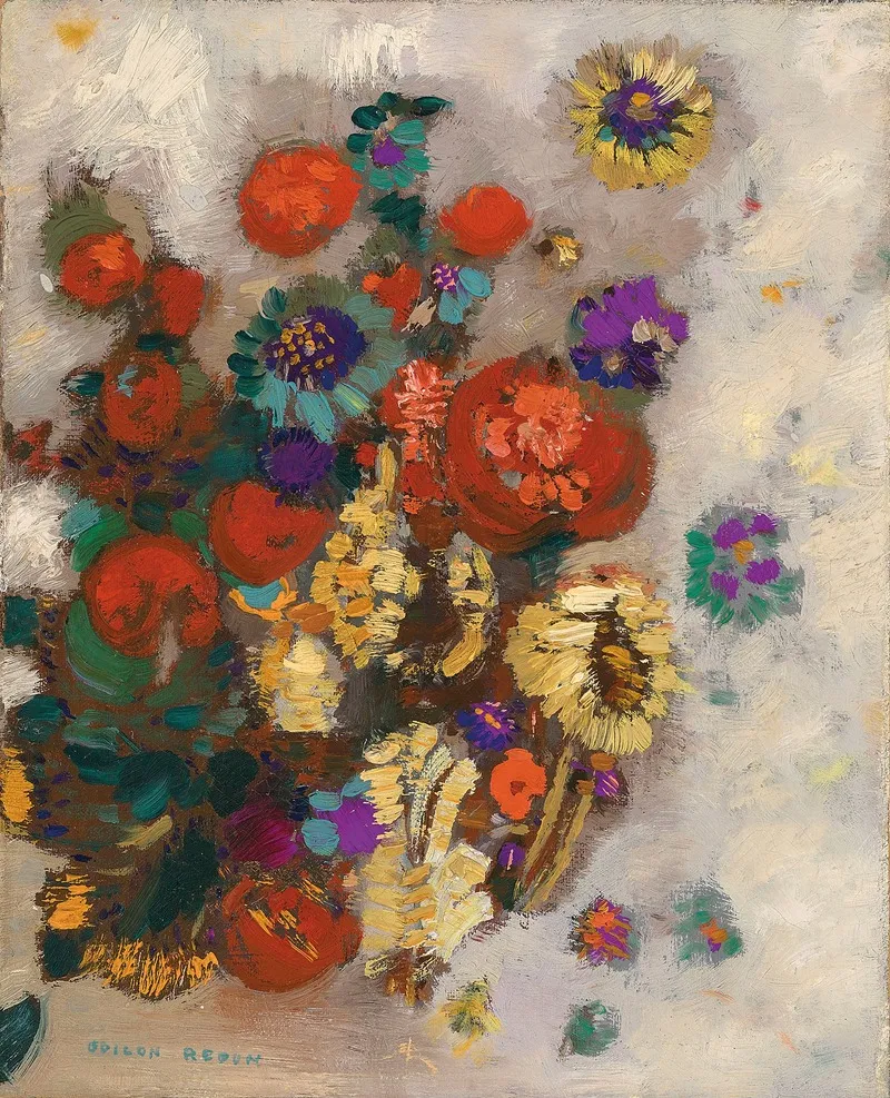 Bouquet De Fleurs 18 Wall Art by Odilon Redon - High-Resolution Digital Print