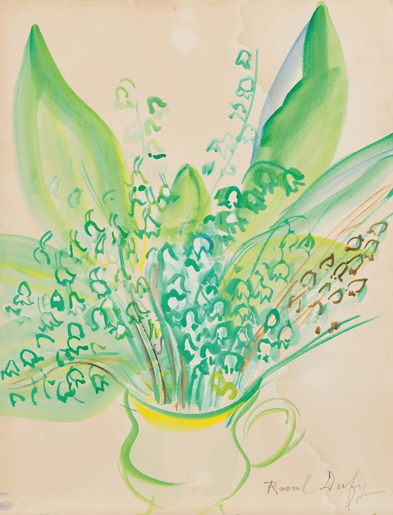 Bouquet De Muguets Wall Art by Raoul Dufy - High-Resolution Digital Print