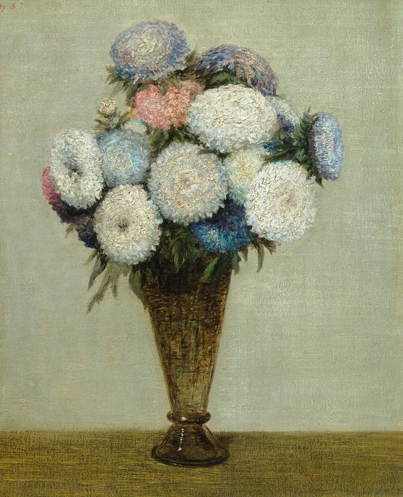 Bouquet Of Flowers 10 Wall Art by Henri Fantin-Latour - High-Resolution Digital Print