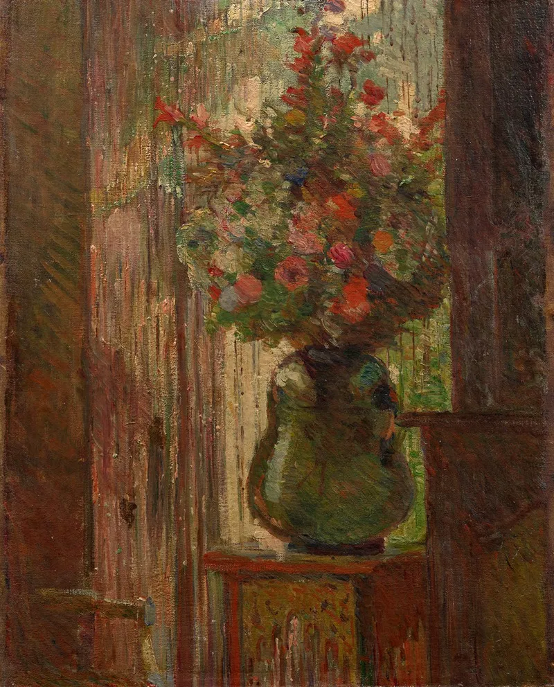 Bouquet Of Flowers By The Window