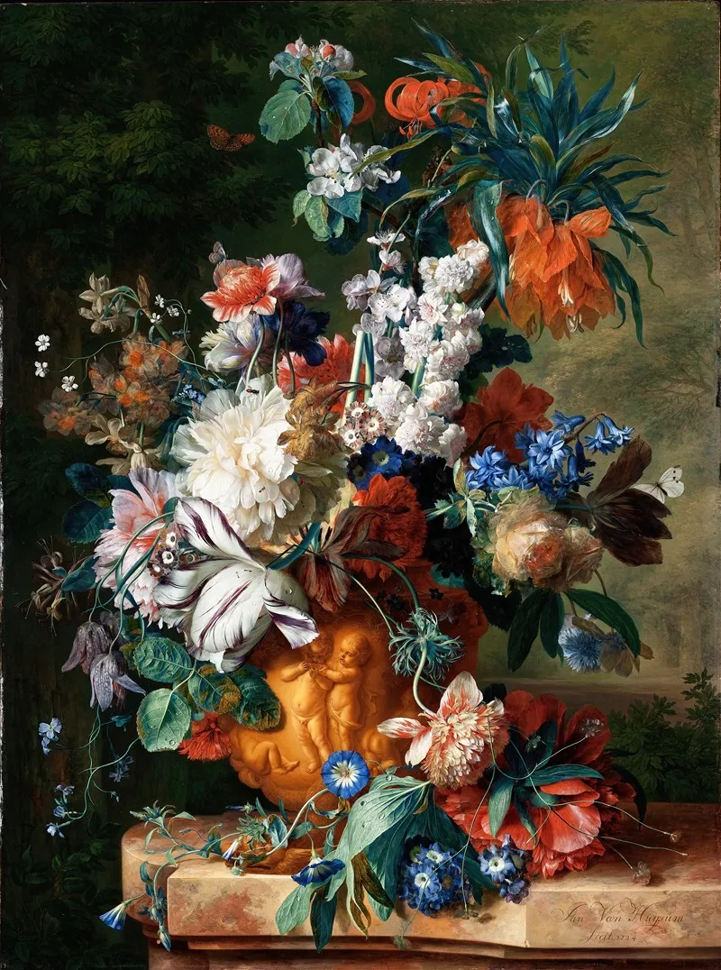 Bouquet Of Flowers In An Urn