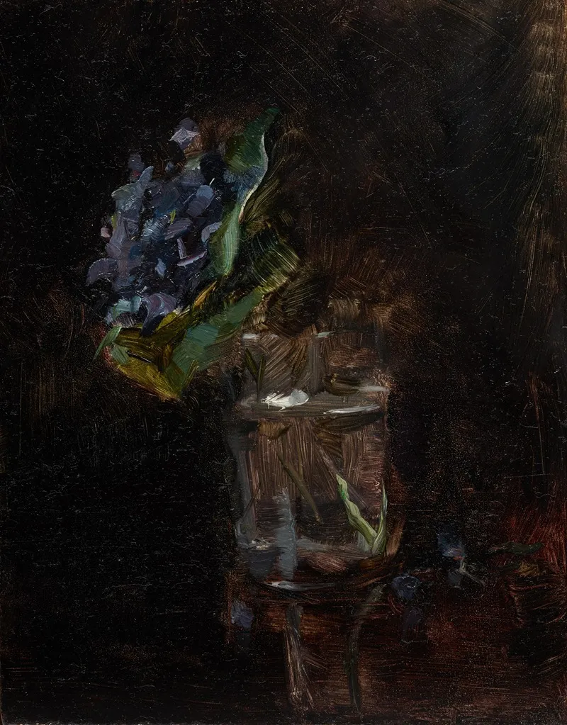 Bouquet Of Violets In A Vase Wall Art by Henri de Toulouse-Lautrec - High-Resolution Digital Print
