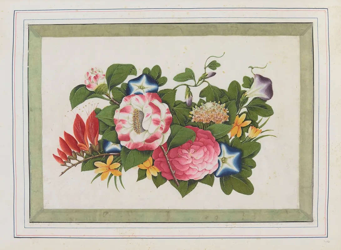 Bouquets Of Flowers Pl 09 Wall Art by Anonymous - High-Resolution Digital Print