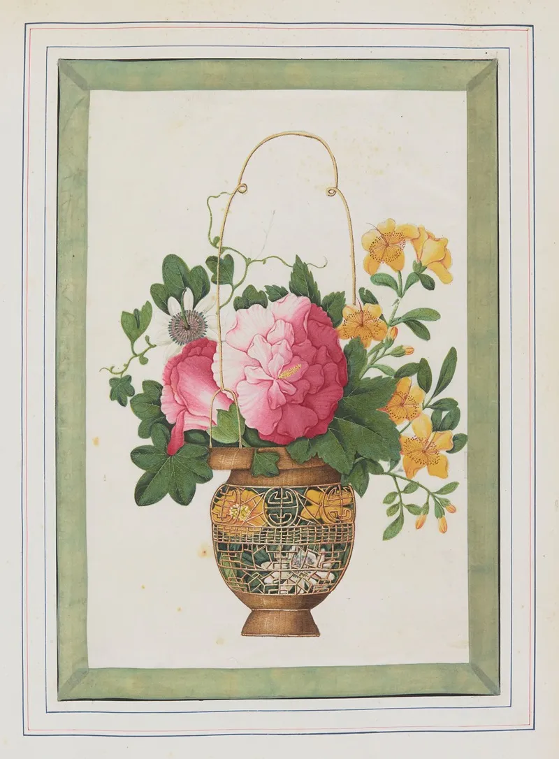 Bouquets Of Flowers Pl 14 Wall Art by Anonymous - High-Resolution Digital Print