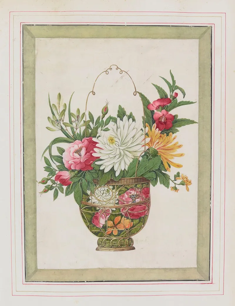 Bouquets Of Flowers Pl 15 Wall Art by Anonymous - High-Resolution Digital Print