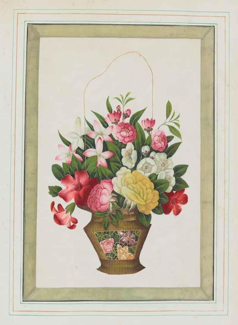 Bouquets Of Flowers Pl 17 Wall Art by Anonymous - High-Resolution Digital Print